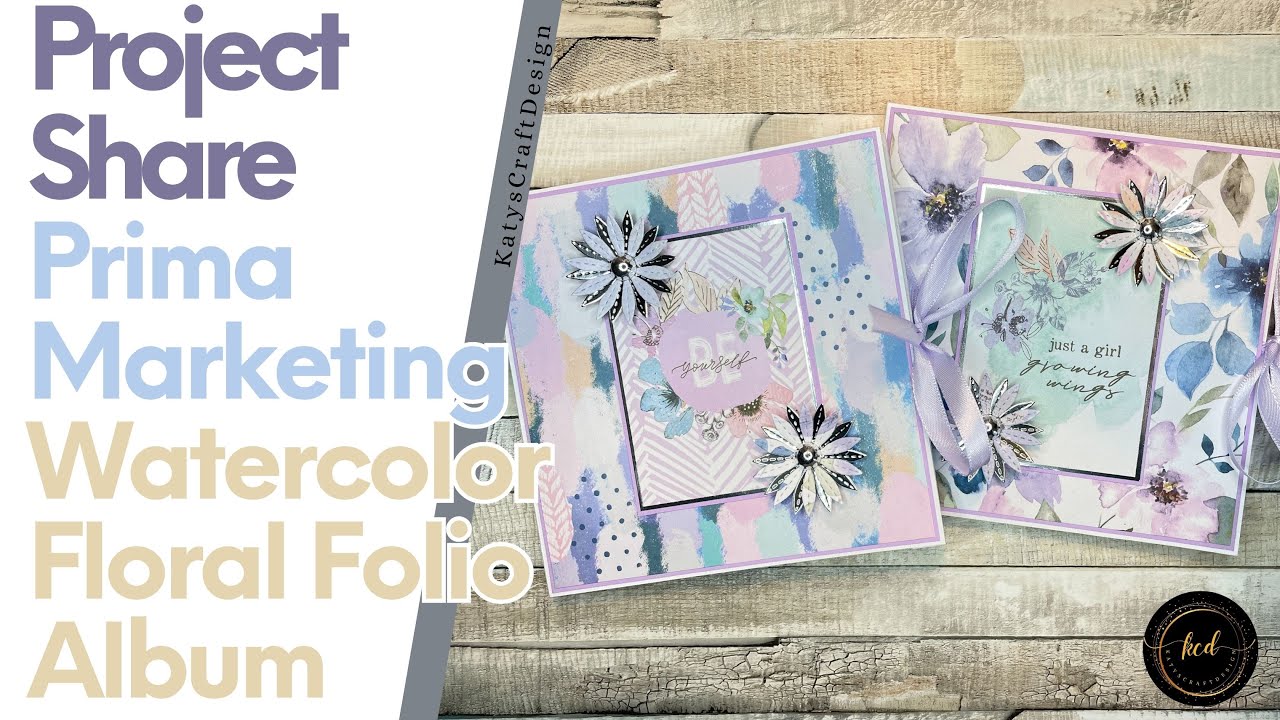 Watercolor Floral Folio Album - Project Share