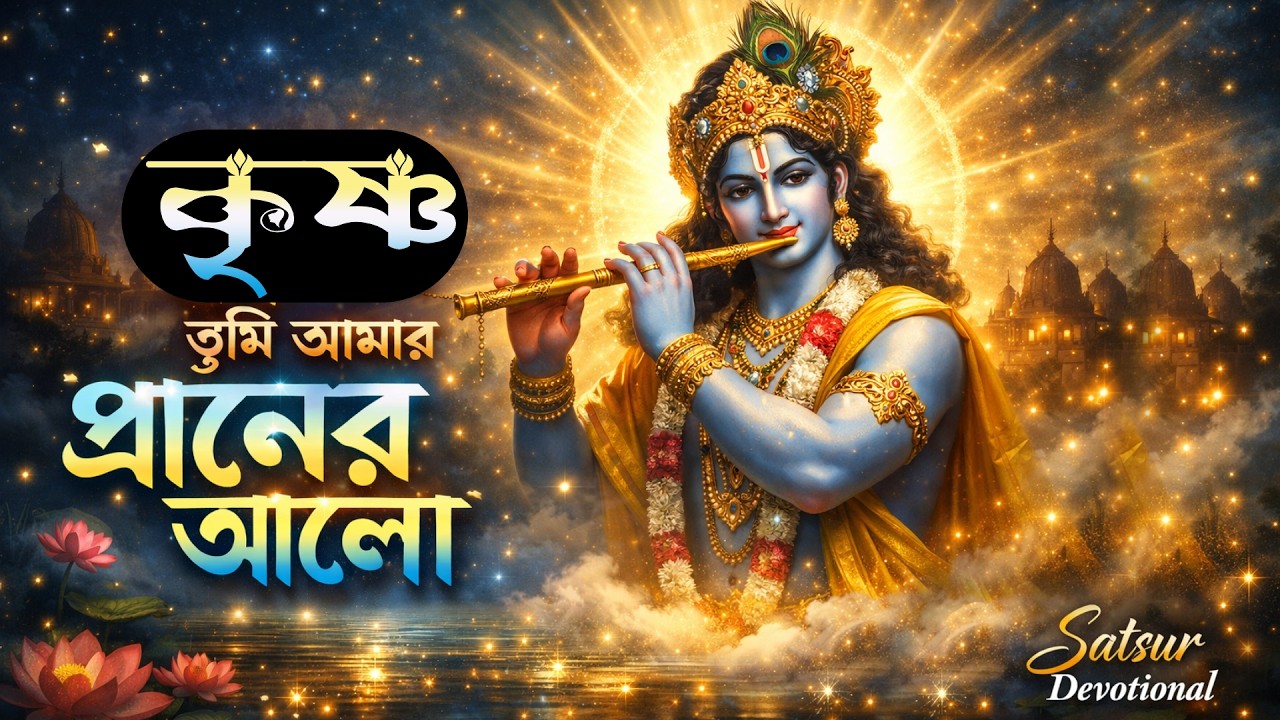 Krishna Tumi Amar Praner Alo II কৃষ্ণ তুমি আমার প্রানের আলো II কৃষ্ণ ঠাকুরের গান ISatsur Devotional
