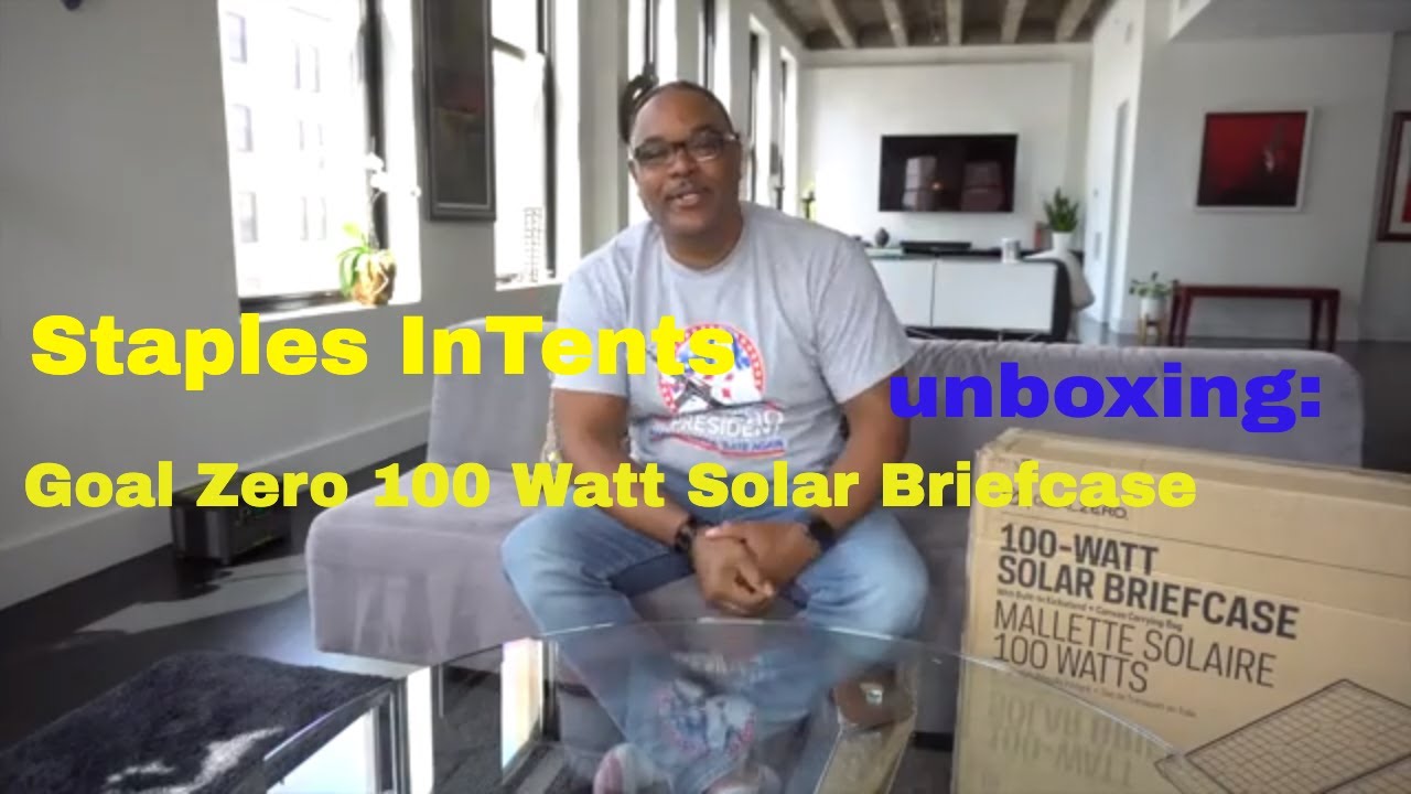 This video is about the unboxing of the Goal Zero Boulder 100 Briefcase, 100 Watt Solar Panel