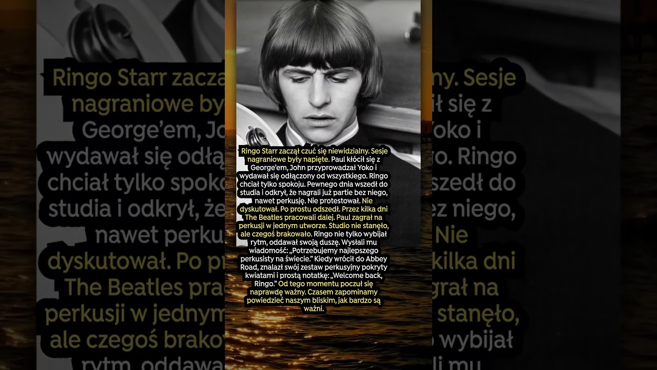Ringo Starr nie chciał dalej grać z The Beatles