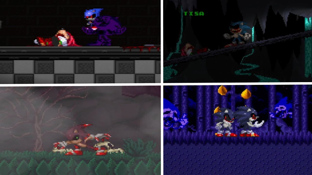 [sonic.exe the disaster 2D] playing all exe characters