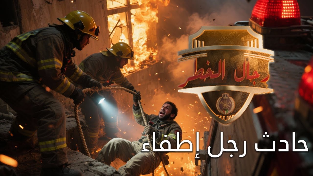 حادث كاد أن يودي بحياة رجل إطفاء - برنامج رجال الخطر - تلفزيون دولة الكويت 2017