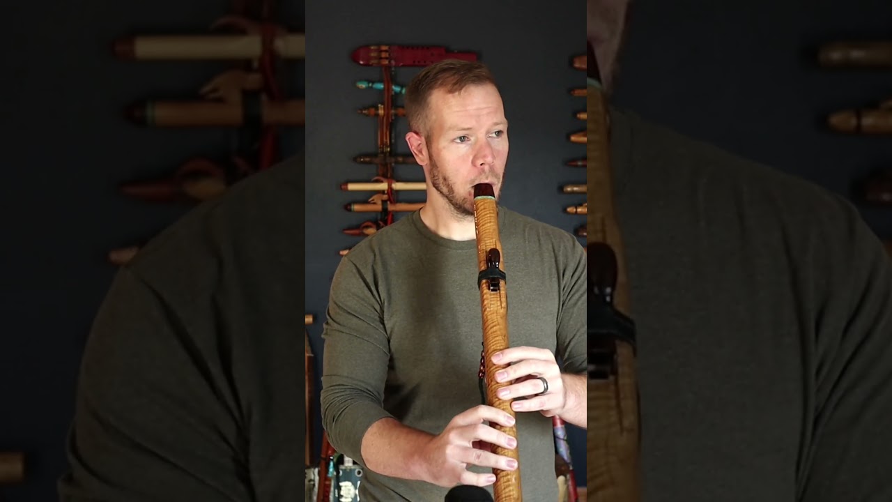 Cherokee Morning Song played on a Woodsounds Flute - Beautiful Maple Native Flute