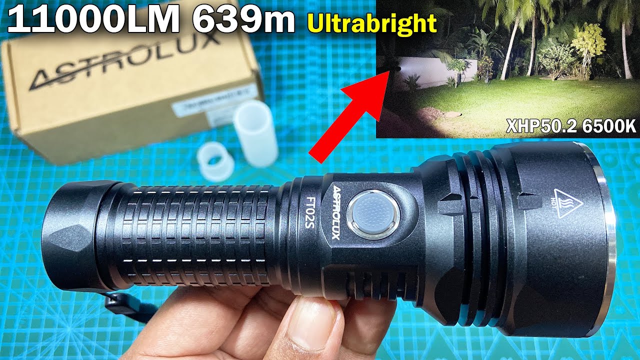 Astrolux FT02S Anduril Flashlight XHP50.2 11000LM 546m Ultrabright Powerful LED Torch Review
