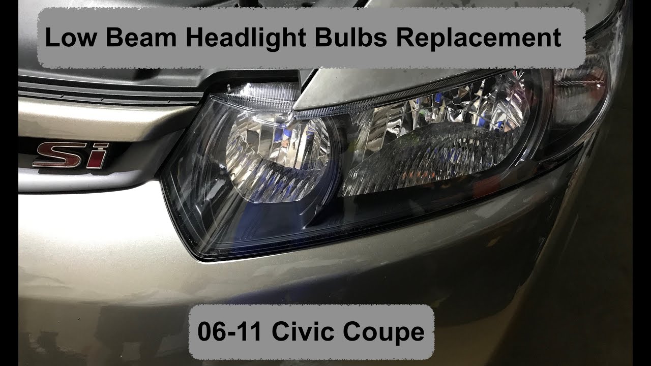 How to Replace 06-11 Honda Civic BOTH Sides Headlight Bulb
