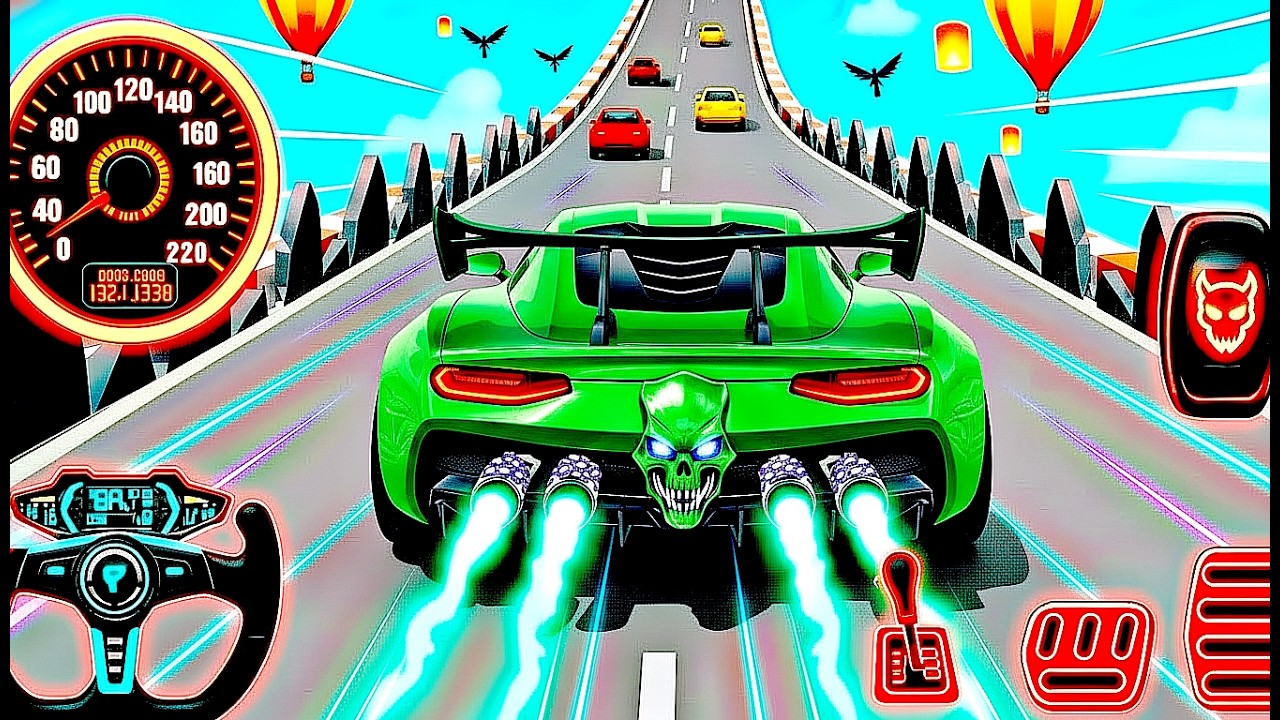 Mega Ramp Sport Car Racing 3D - Extreme Car Stunts -Android Gamepla #MegaRamp #3DGames #CarRacing