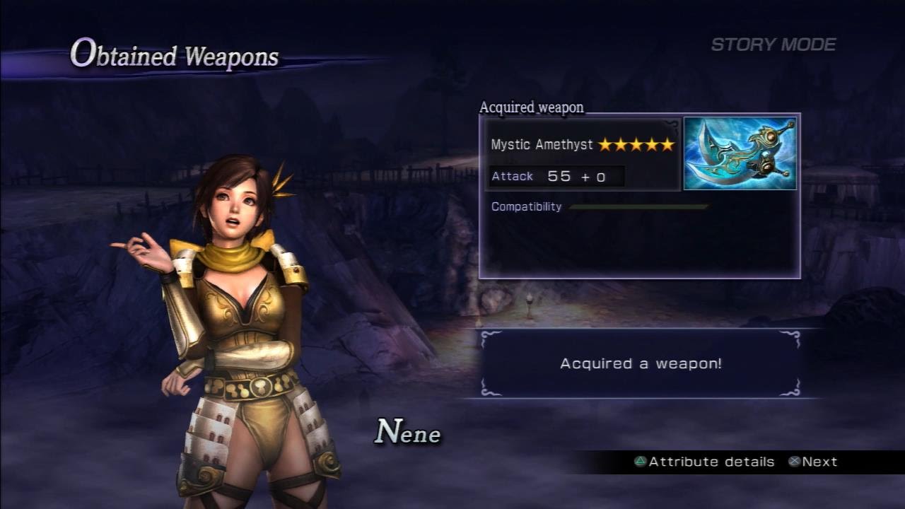 Warriors Orochi 3 Ultimate - Nene Mystic Weapon Guide