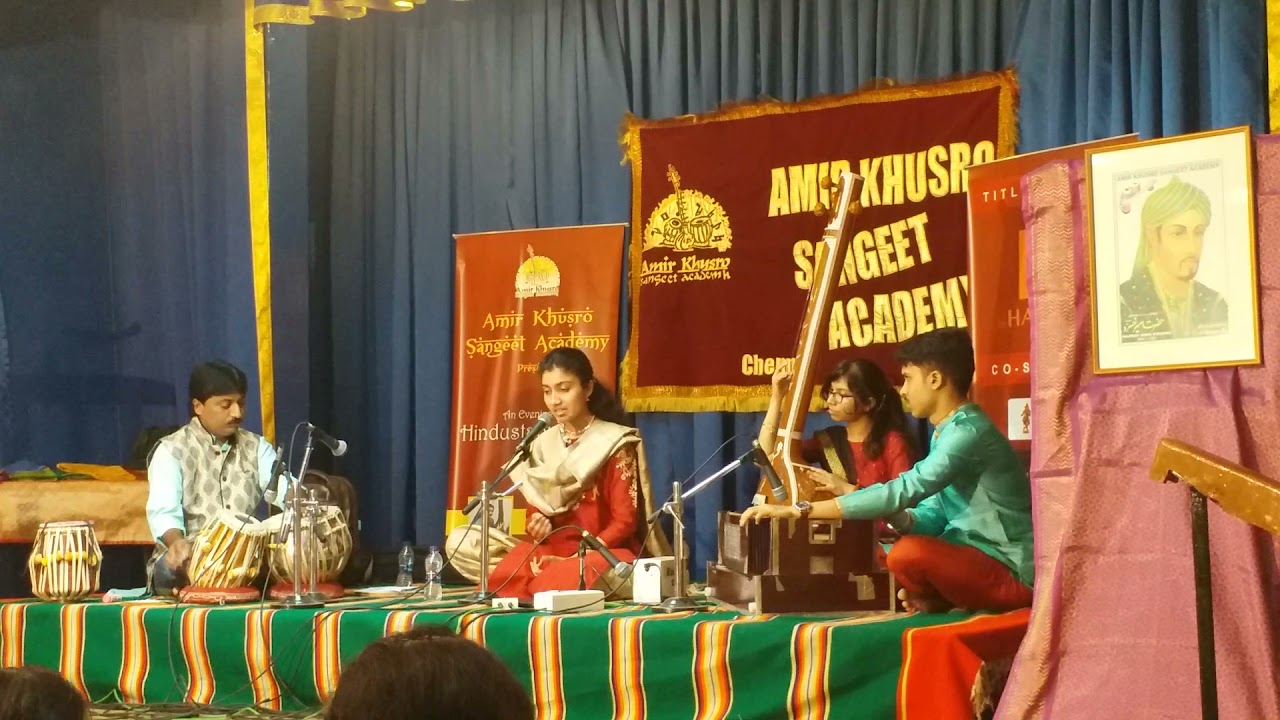 Excerpt from Concert at Amir Khusro Sngeet Academy, Chennai.