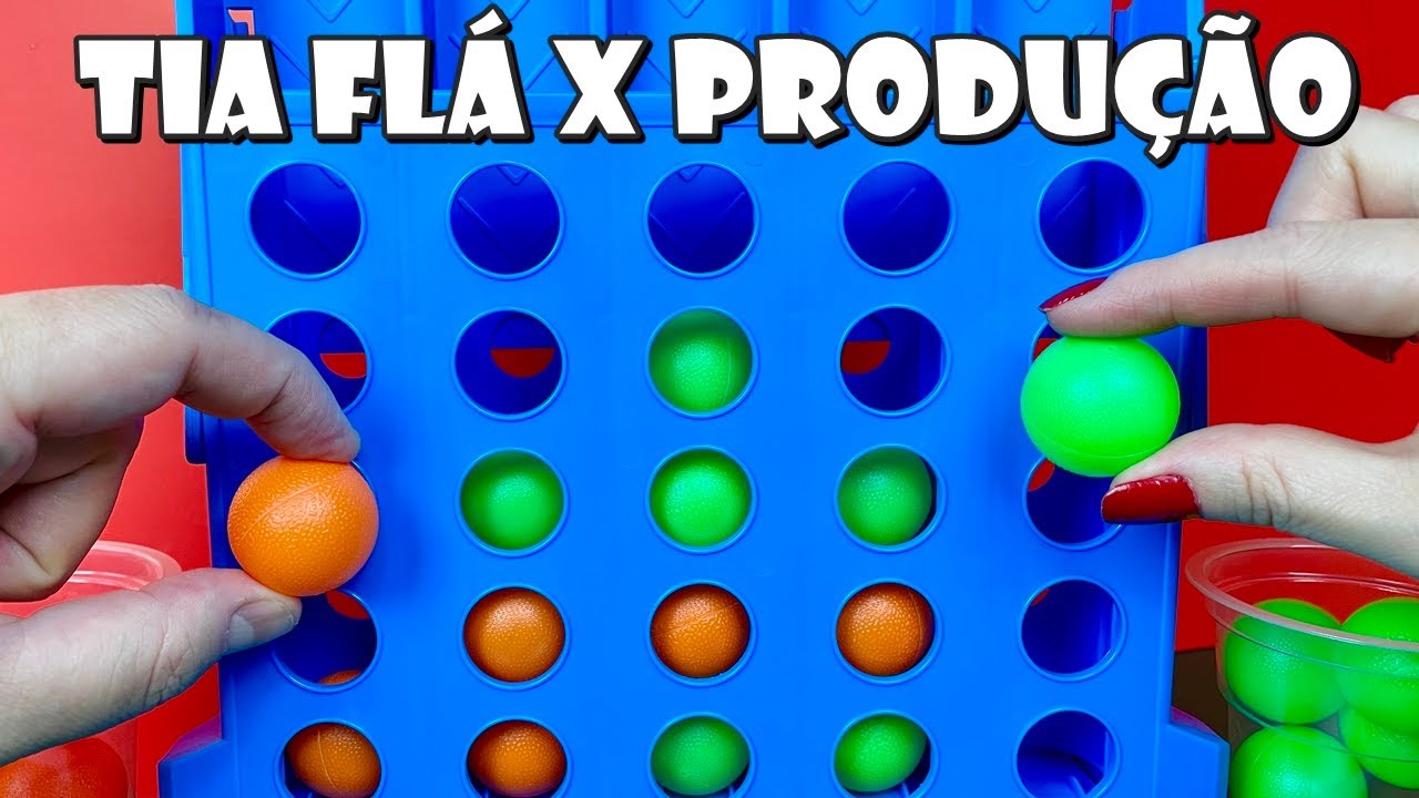 Tia Flá X Produção Jogo Lig 4 Das Bolinhas! Tem Que Pensar Muito! 🤪