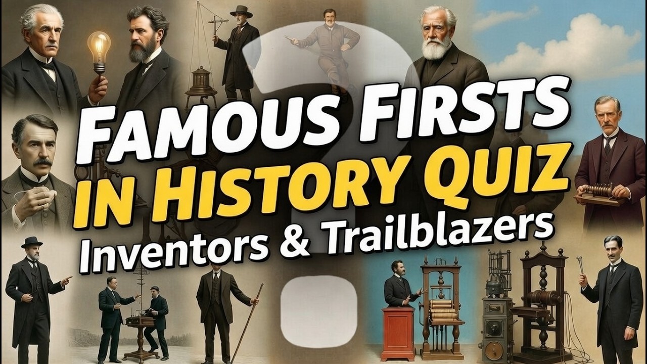 Can You Name History's Famous Firsts? 🏆 Ultimate Trailblazers Quiz