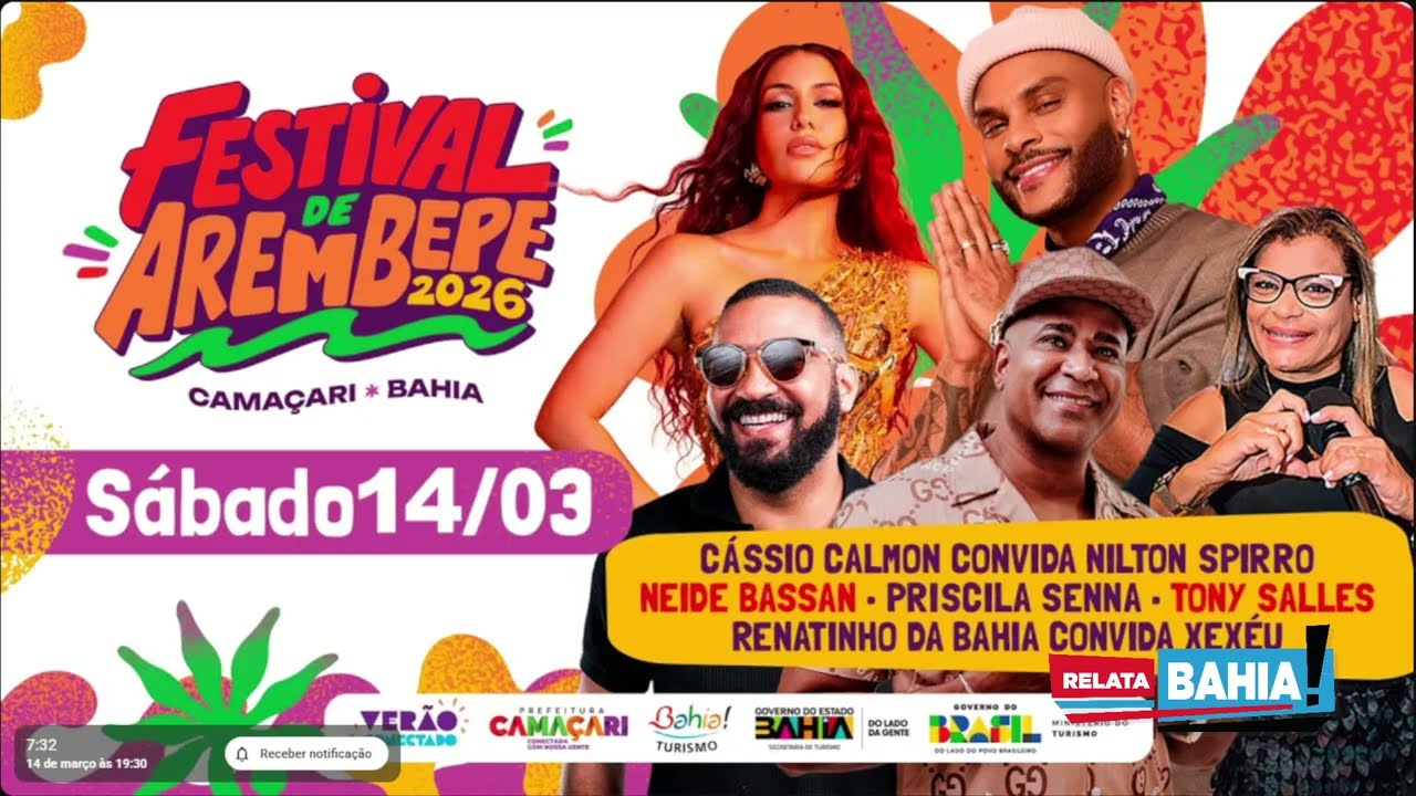 FESTIVAL DE AREMBEPE 2026 -  SÁBADO 14/03/2026