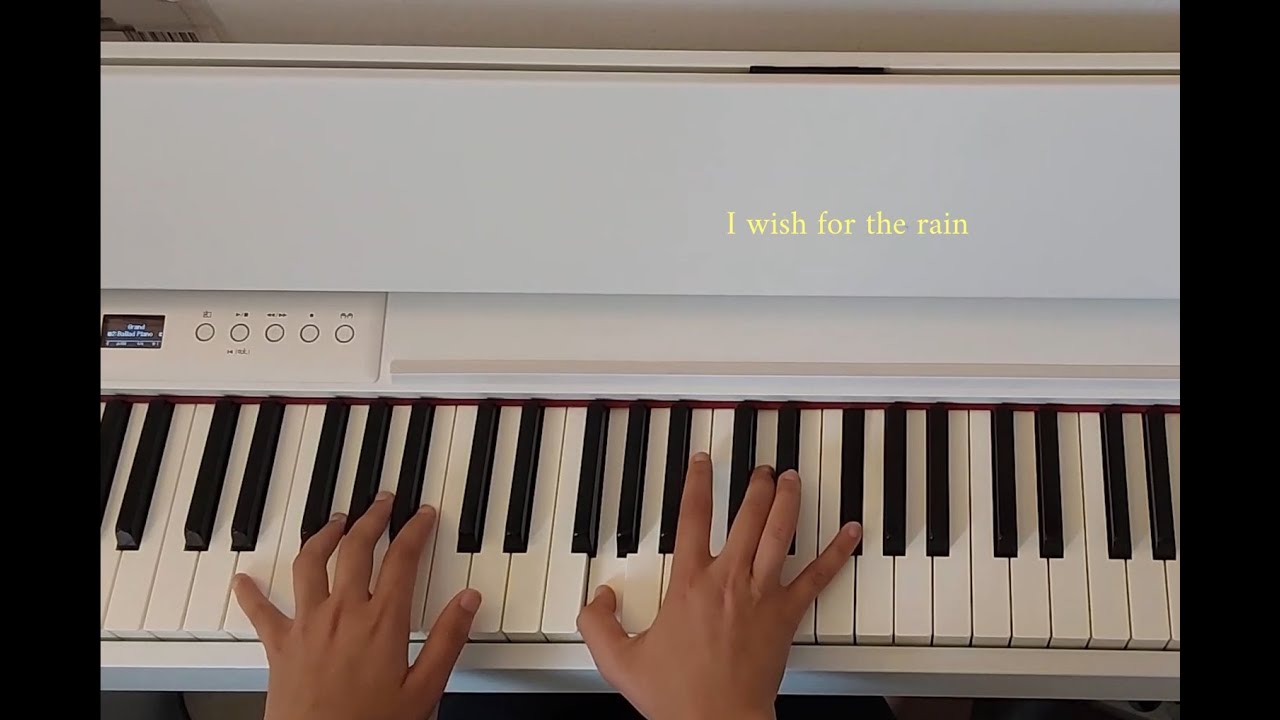 I wish for the rain - liana flores (piano instrumental)