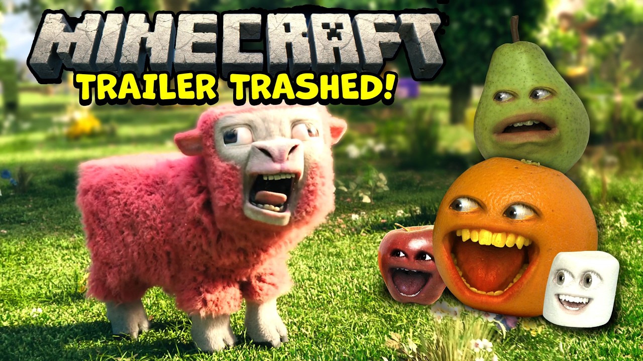 Annoying Orange - The MINECRAFT Movie Trailer Trashed!!