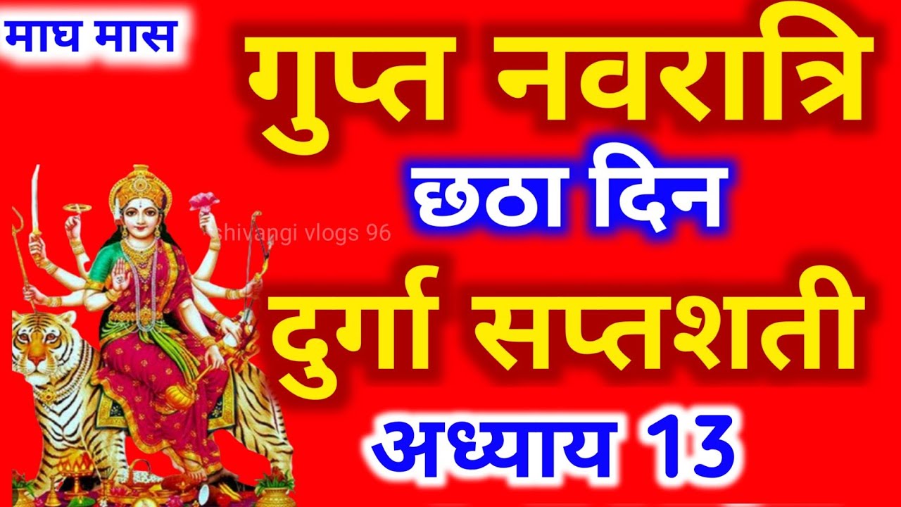 गुप्त नवरात्रि के आठवें दिन दुर्गा सप्तशती पाठ देवी सूक्त | Navratri Katha Day 8-Durga saptashati