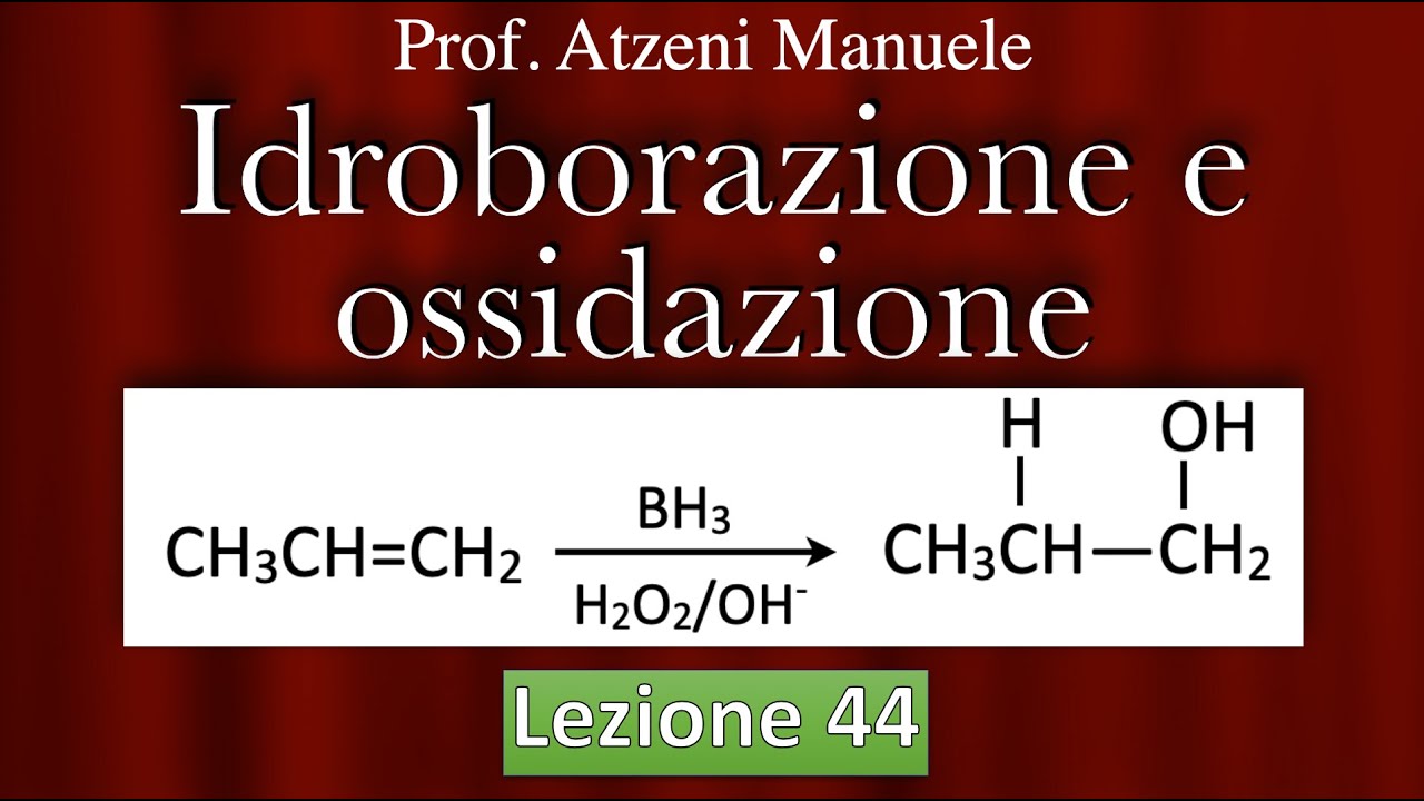 Meccanismo della idroborazione ossidazione L44 