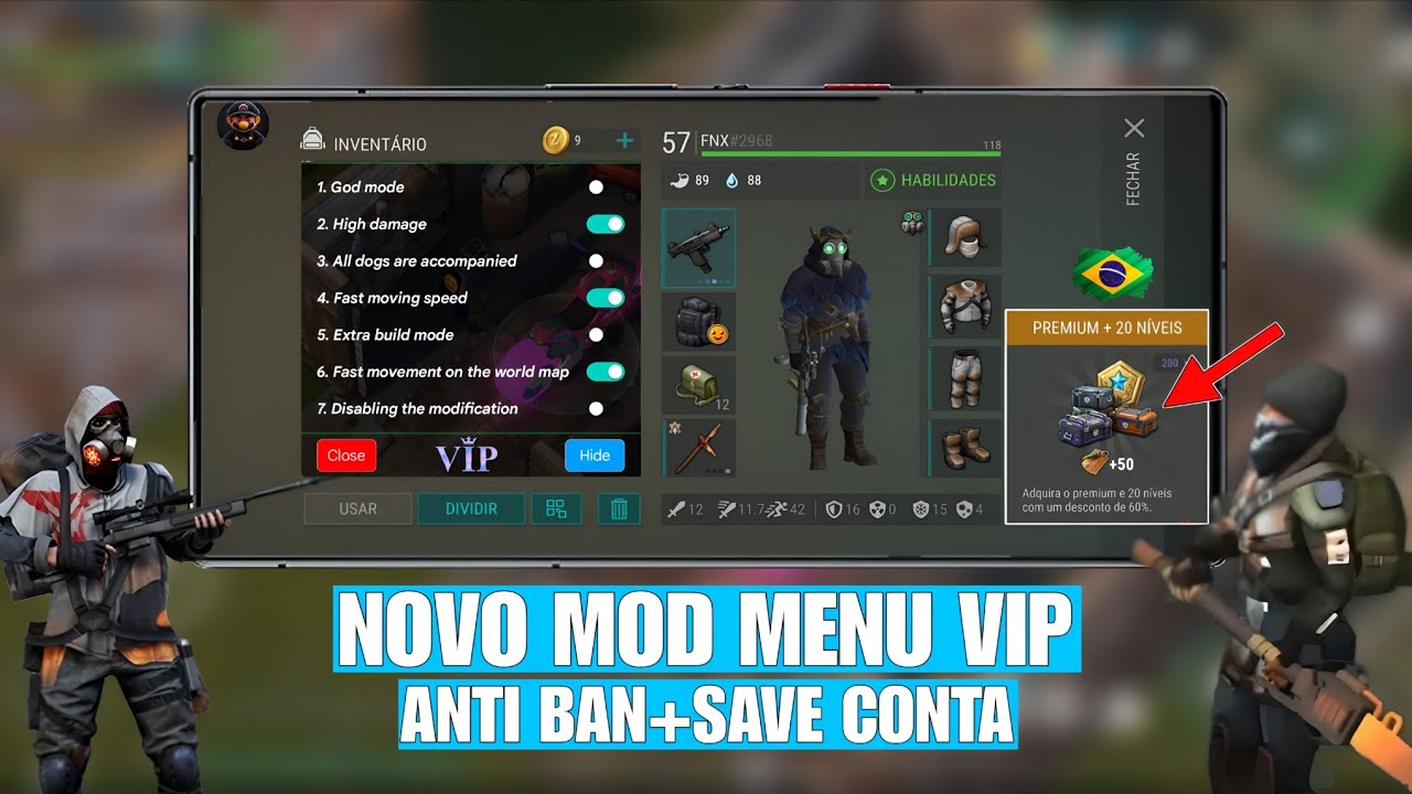 LAST DAY ON EARTH: SURVIVAL - MOD APK COM MENU VIP + HOT KILL!
