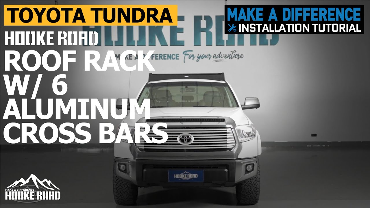 Багажник на крышу с 6 алюминиевыми поперечинами для Toyota Tundra CrewMax 2014-2021 годов выпуска...