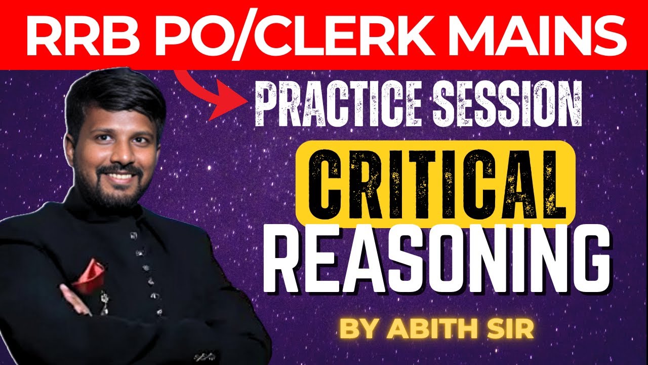 CRITICAL REASONING | A TO Z COMPLETE CLASS | BY ABITH SIR 