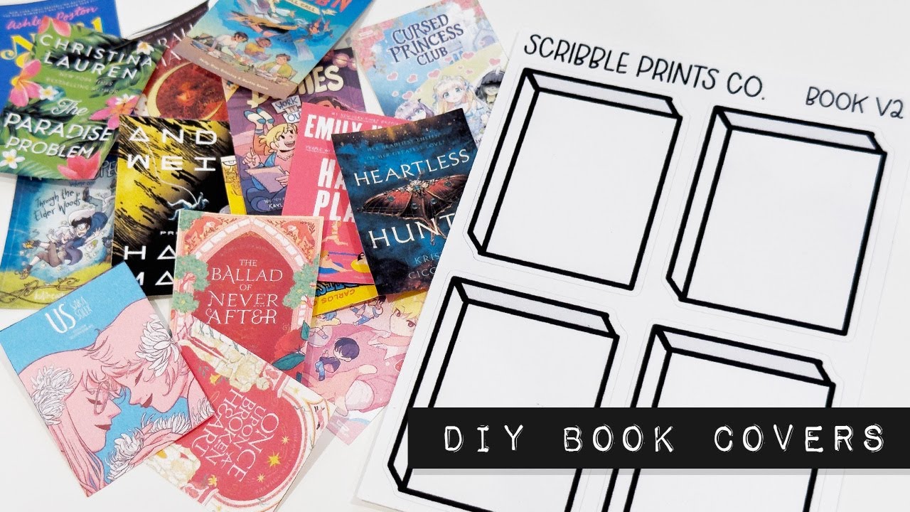 DIY Book Cover Graphics for Your Reading Journal 📚 Easy Tutorial