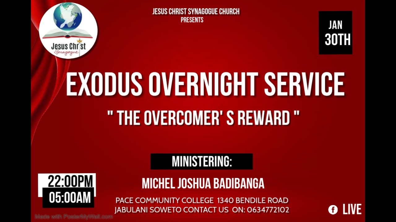 Exodus Overnight Service: The Overcome Reward