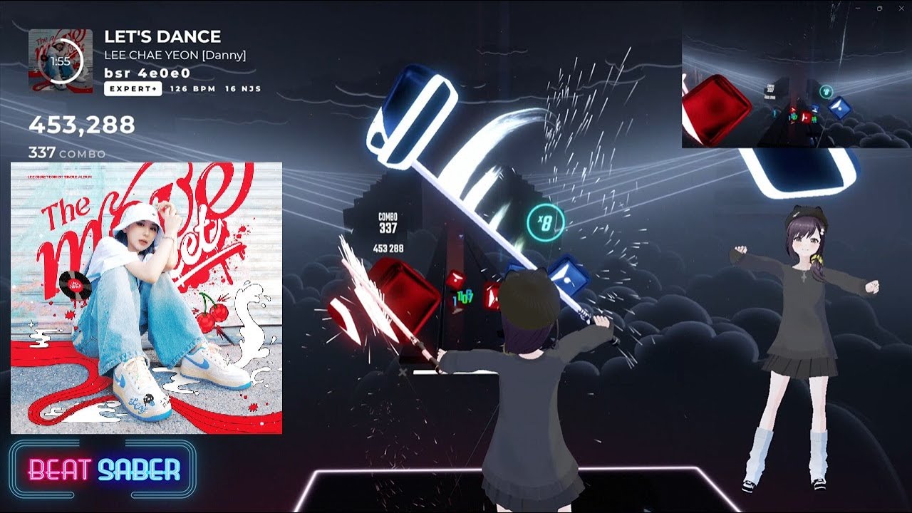 [BEAT SABER]  LET'S DANCE - Lee ChaeYeon (イチェヨン)