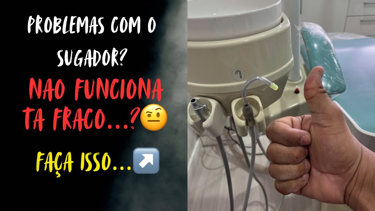 Sugador não funciona,sem força,fraco.Como resolver. #DicasOdontológicas #ConsultórioOdontológico
