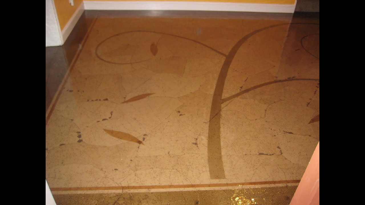 DIY - How to make your own designer brown paper bag floor with super awesome designs on it!