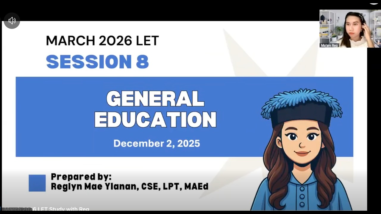 MARCH 2026 LET SESSION 8