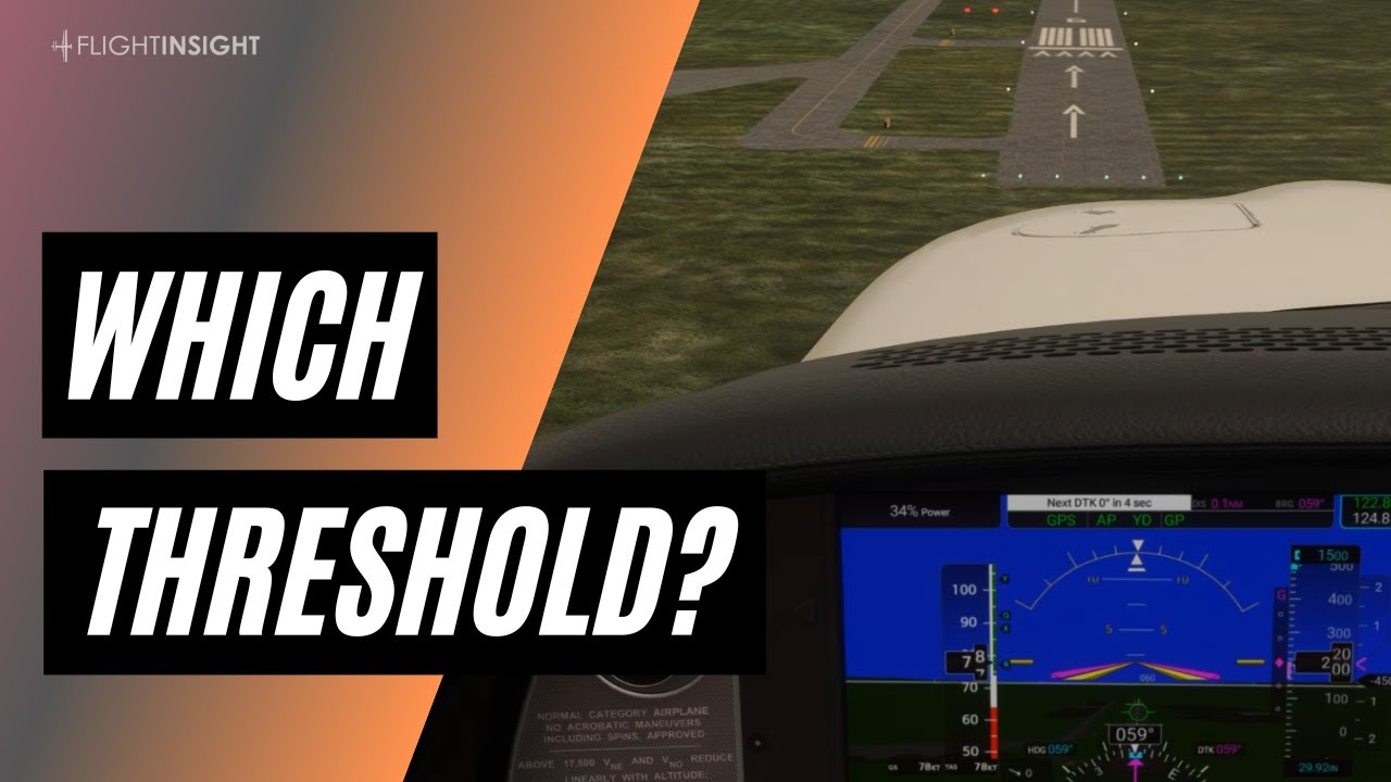 Does an RNAV Advisory Glidepath Clear a Displaced Threshold? (IFR Approach Explained)