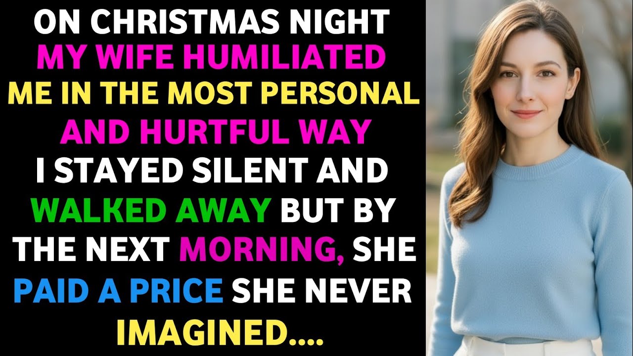 On Christmas Night, My Wife Humiliated Me in the Most Personal and Hurtful Way  #cheating!