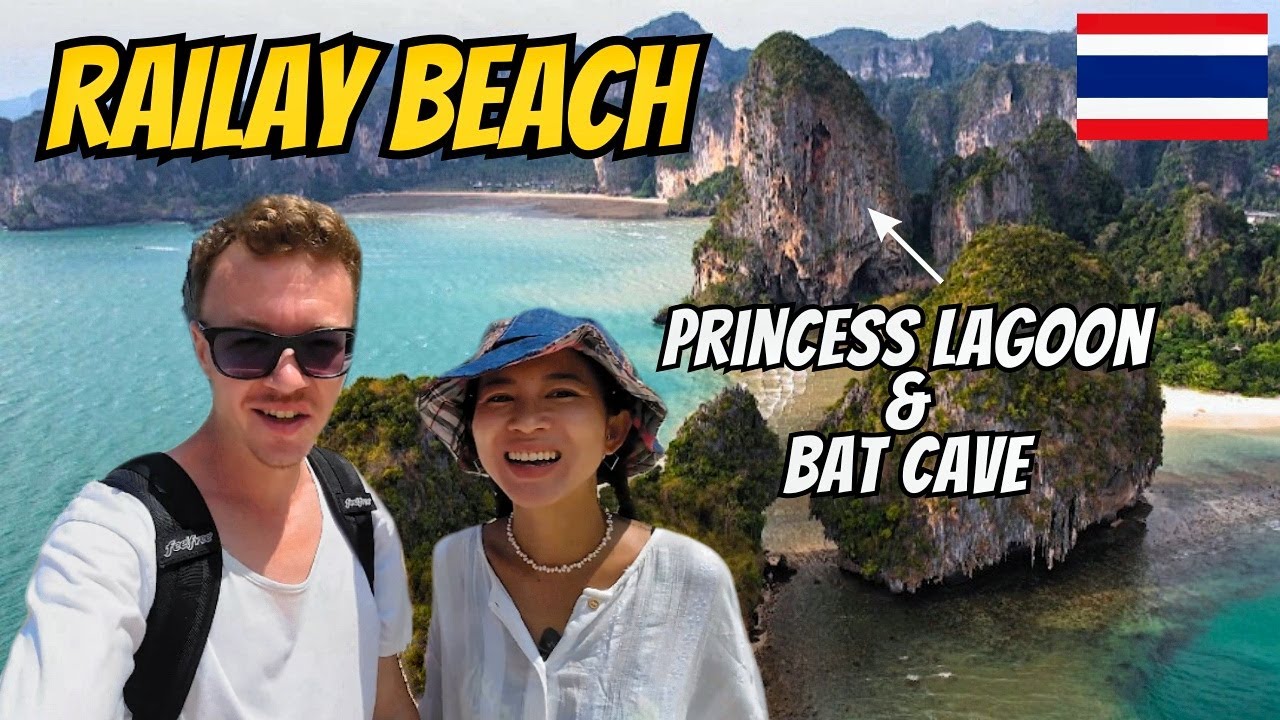 Railay Beach In Krabi Thailand - Exploring The Princess Lagoon & The Bat Cave