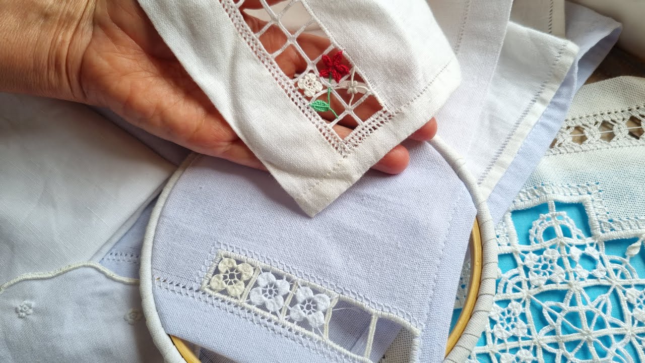 BAINHA ABERTA: os tecidos e fios perfeitos para seu bordado de bainha aberta em pano de prato