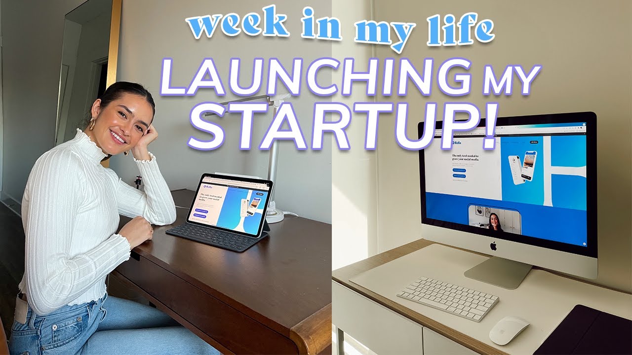 ITS LAUNCH WEEK!! | behind the scenes launching our startup 😊