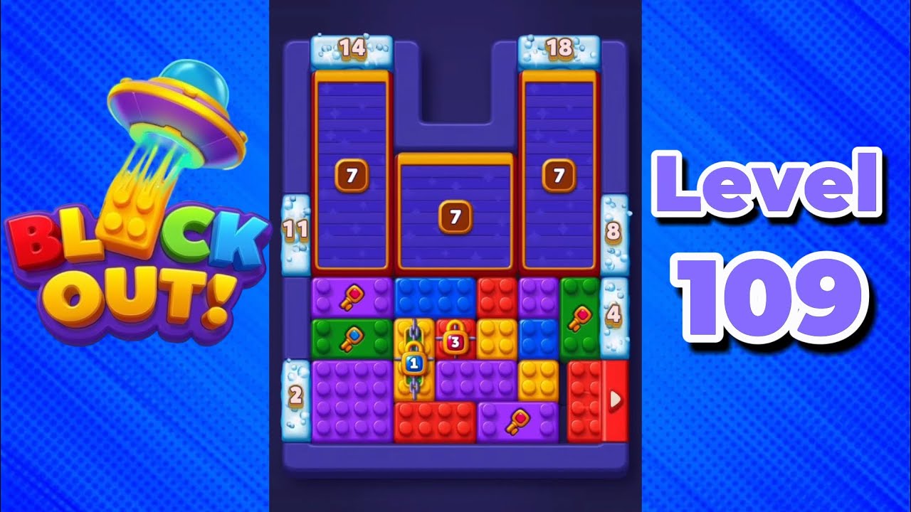 Block Out! Super Hard Level 109 Solution Walkthrough 