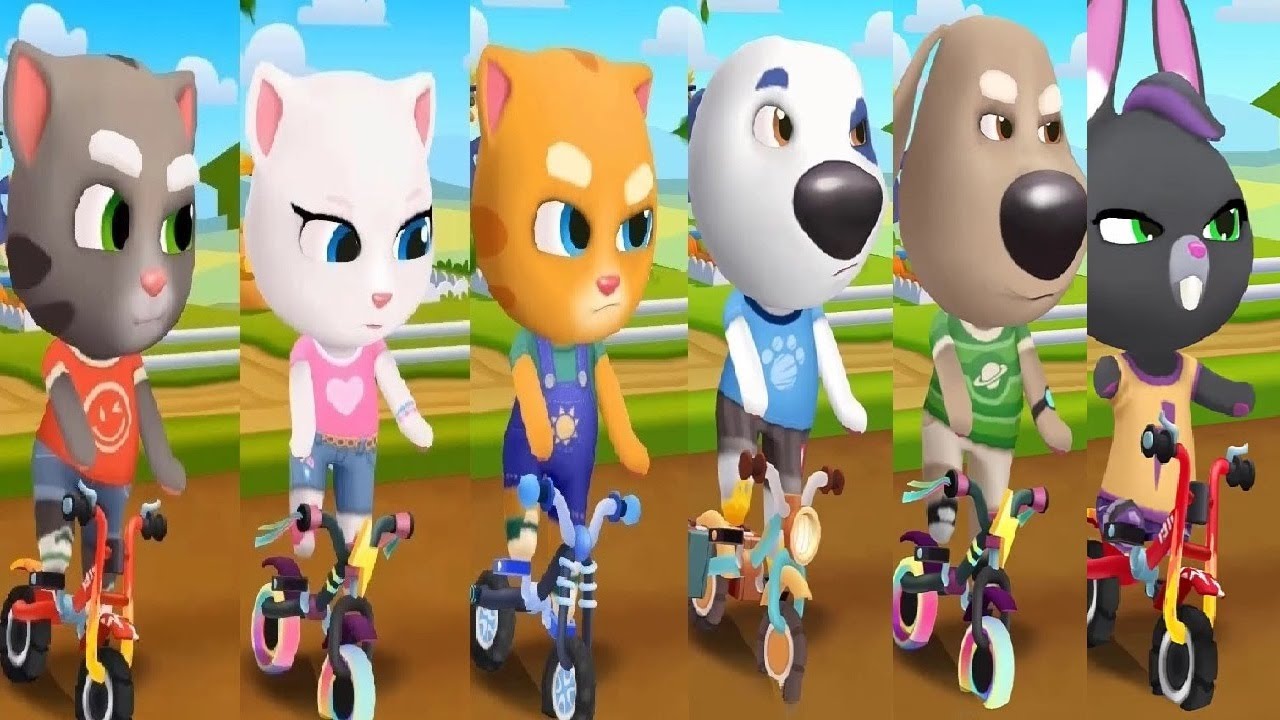 Talking Tom Gold Run New Update Talking Tom VS  Angela VS Ginger VS HANK  BEN  BECCA Christmas 2025