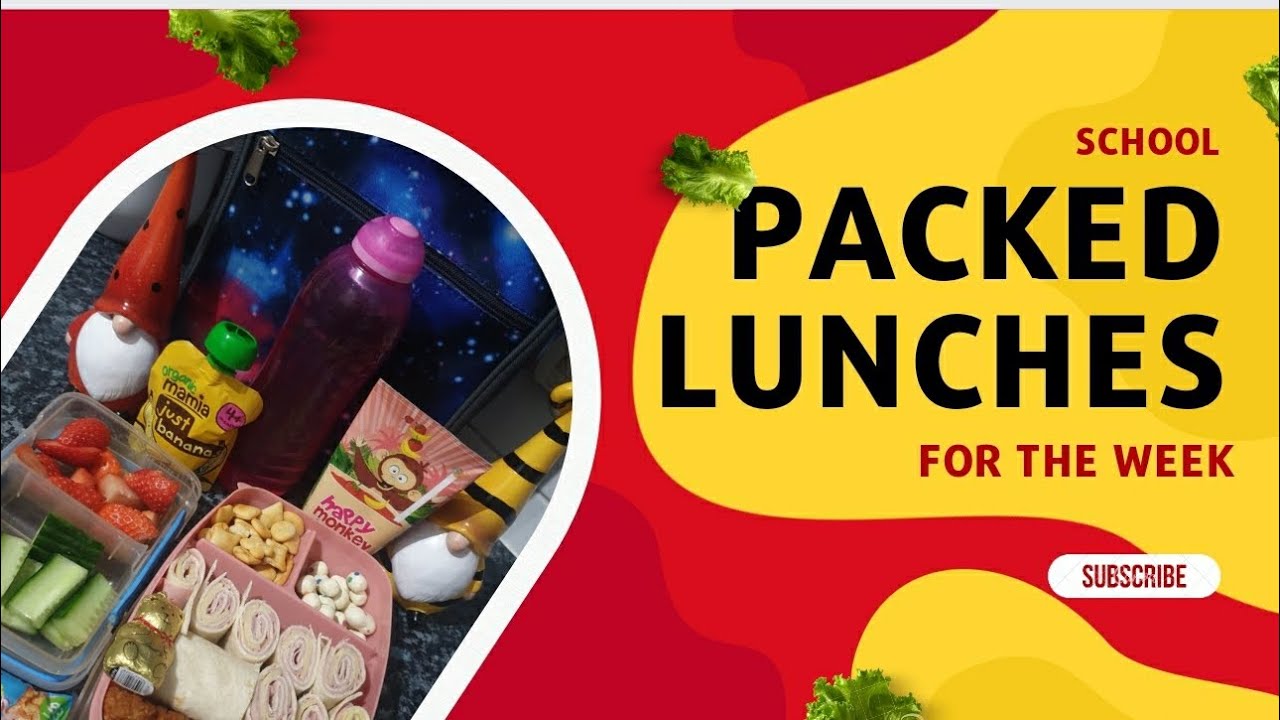 What I packed my in my kids school lunches for the week. 