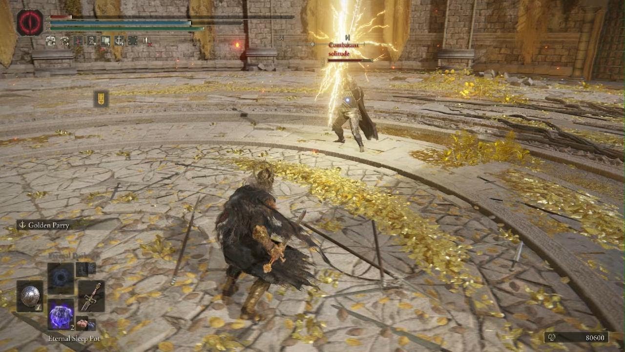 Ash of war: Lightning Slash, parried. ⚡