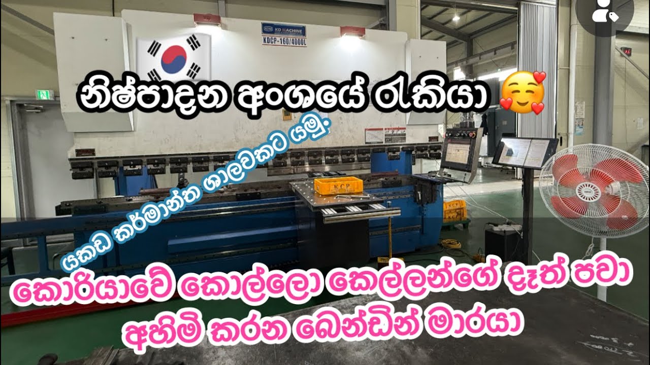 කොරියාවේ බයානක Bunding Machine | E9 Visa Sri Lankans Work