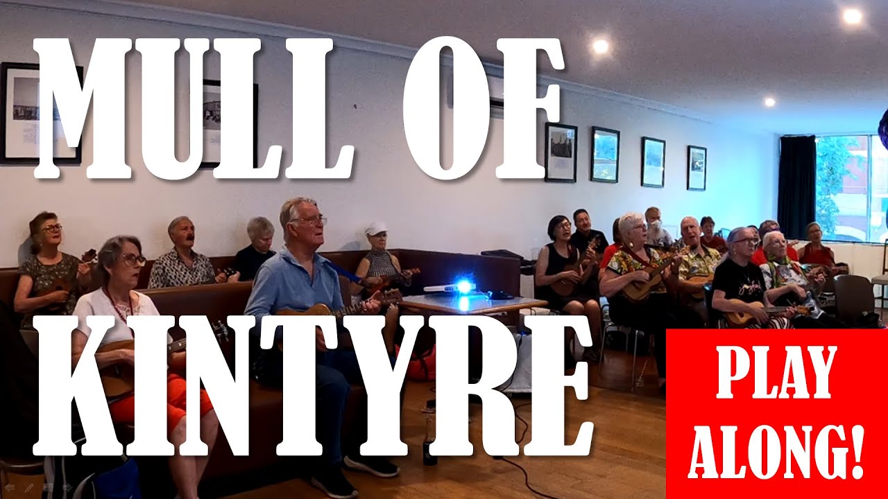 Простая 5-аккордовая мелодия для укулеле: Mull of Kintyre (аккорды для начинающих: A D E7 G A7)