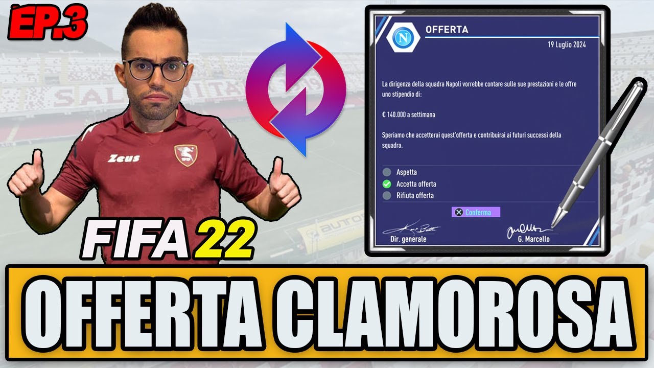 😱 OFFERTA DI MERCATO CLAMOROSA!! POSSO CAMBIARE SQUADRA! FIFA 22 CARRIERA GIOCATORE #3
