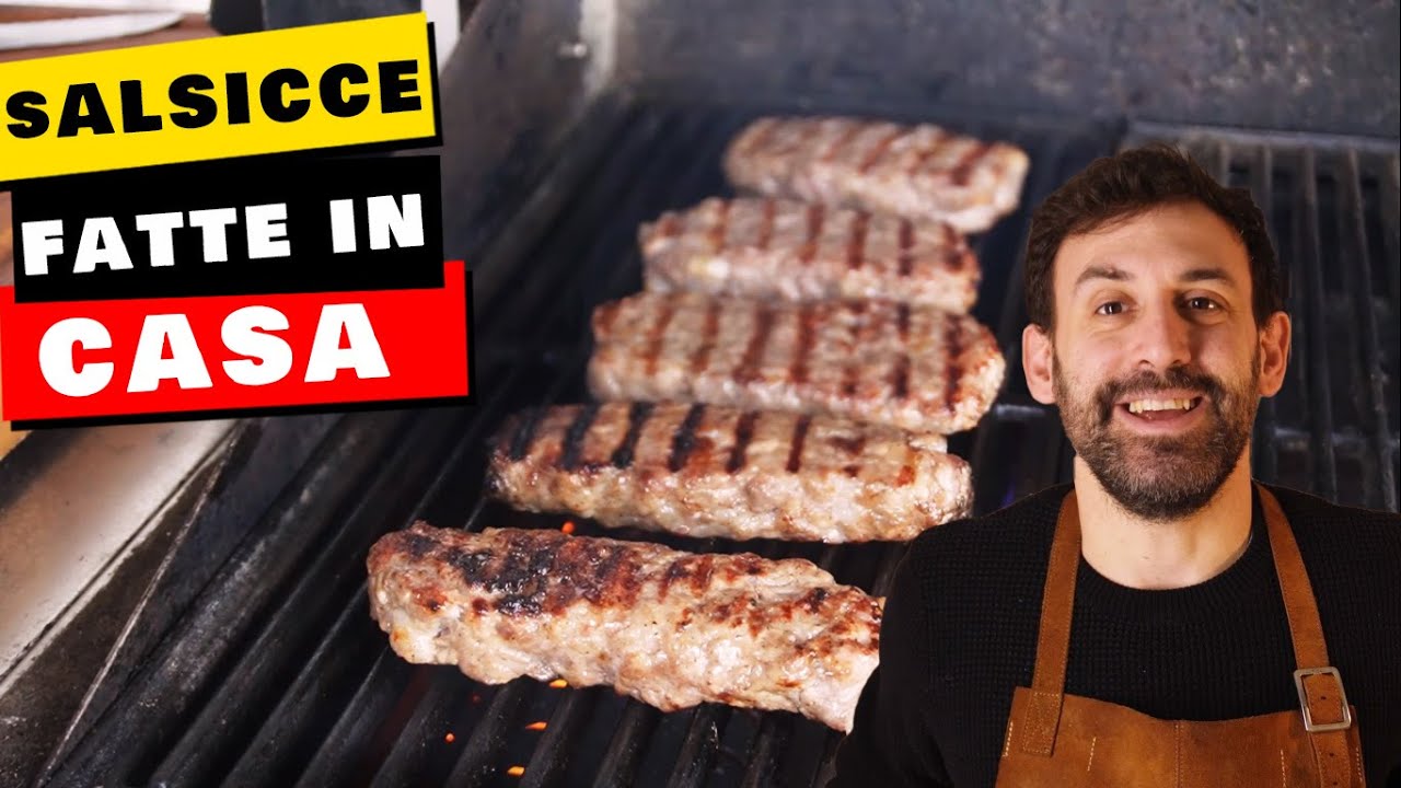 Salsiccia fatta in casa SENZA attrezzatura speciale [ Ti serve solo un coltello ]