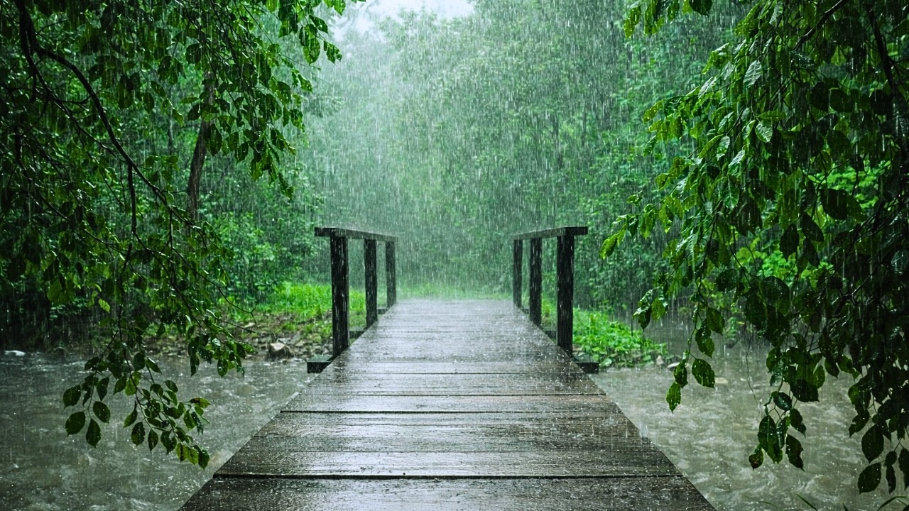 Barulho de Chuva na Floresta durante o Dia para Dormir | Som de Chuva Relaxante e Sons da Natureza