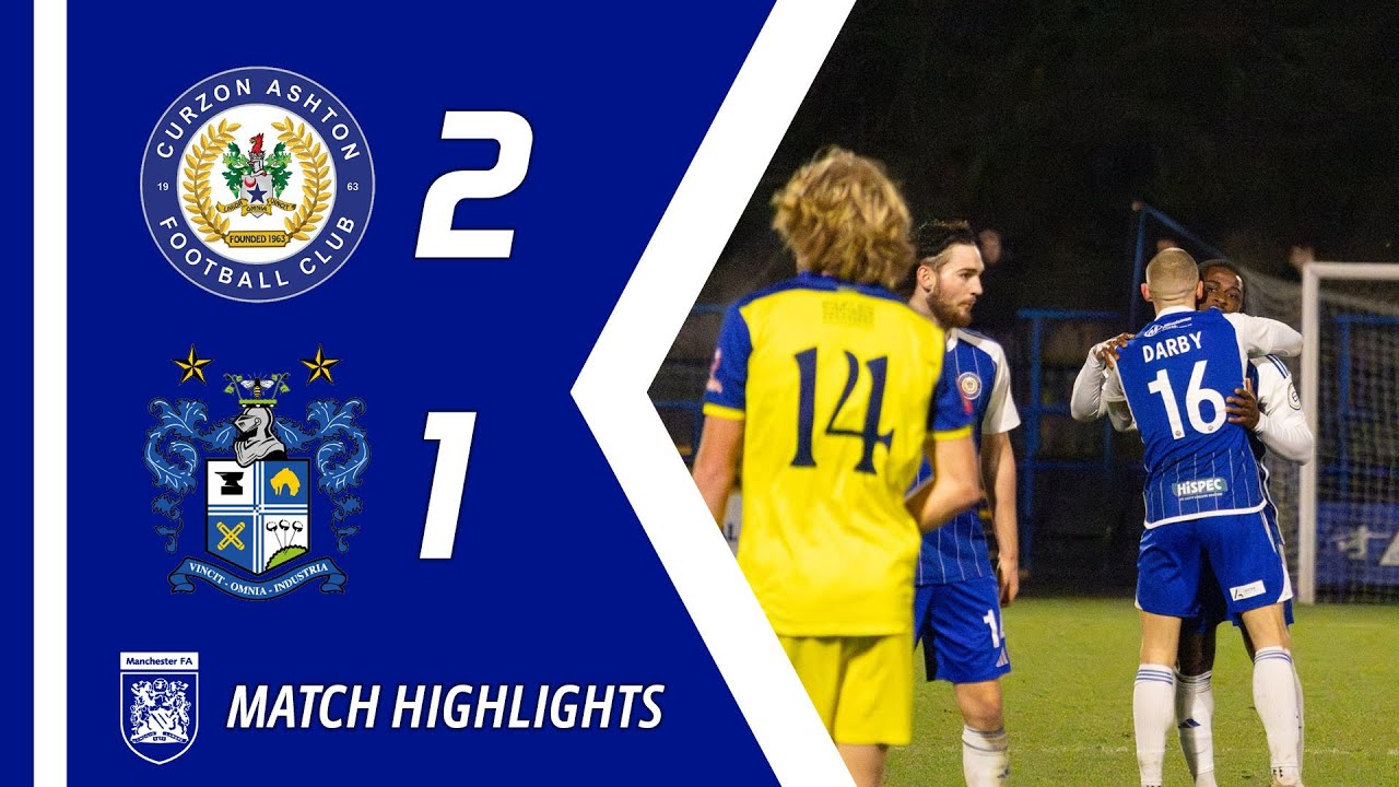 Highlights | Curzon Ashton 2-1 Bury | MFA Premier Cup