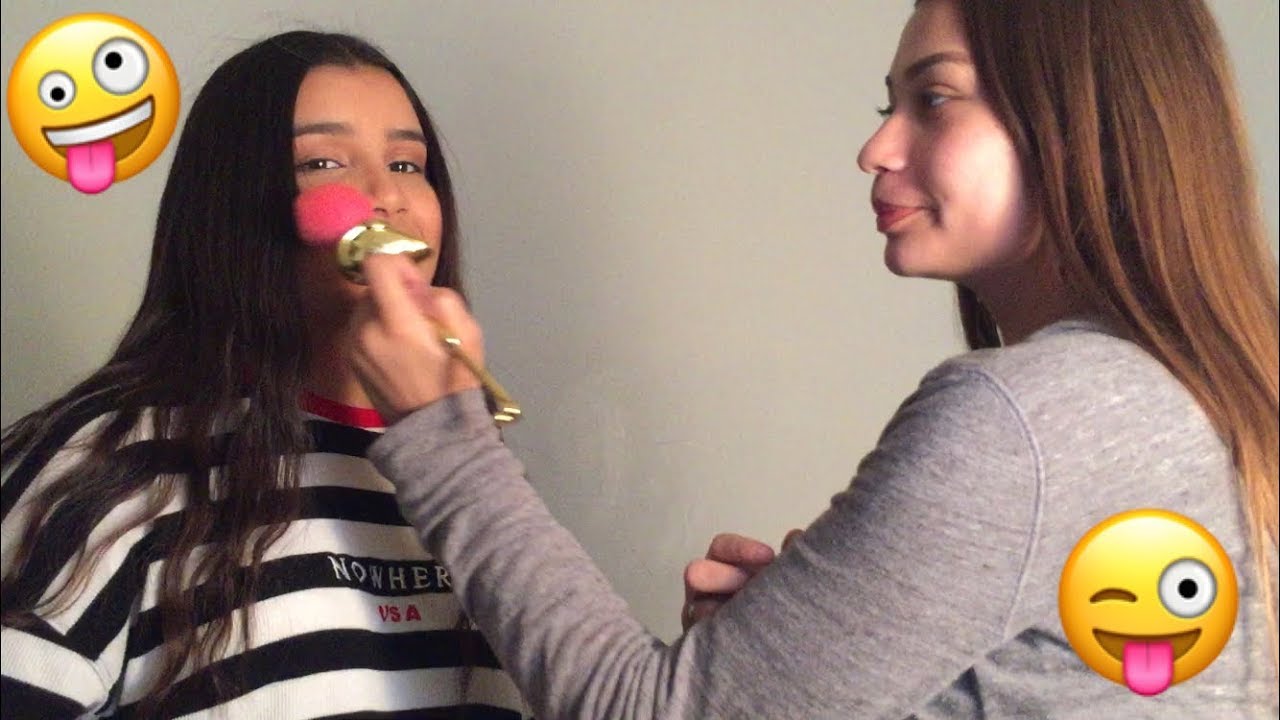 my friend does my makeup