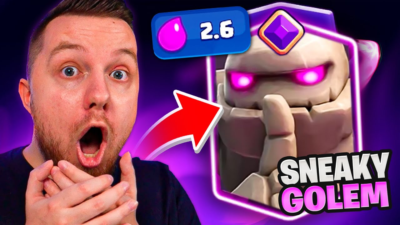 SNEAKY GOLEM jest MEGA POPSUTY w Clash Royale
