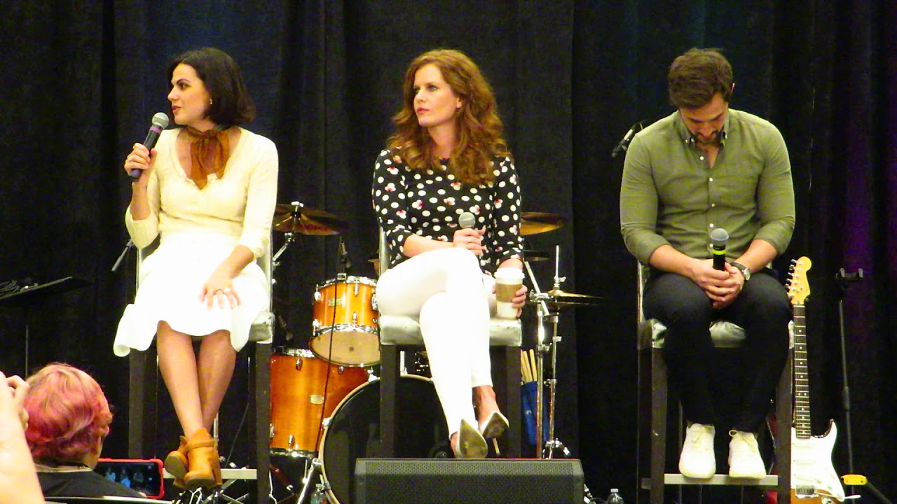 Lana Parrilla, Rebecca Mader and Andrew J. West OUAT Orlando 2018 Gold Panel - Part 1