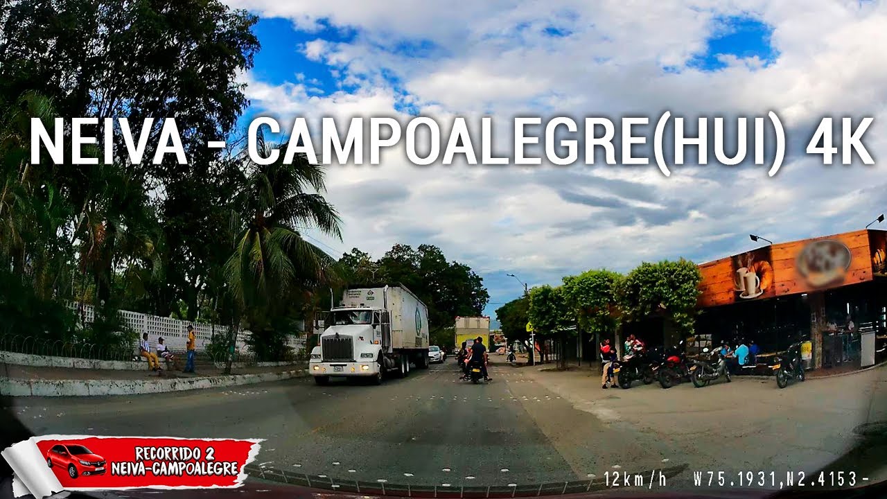 Recorrido en auto Neiva  - Campoalegre (Huila-COLOMBIA) 4K Scenic Drive 🚗