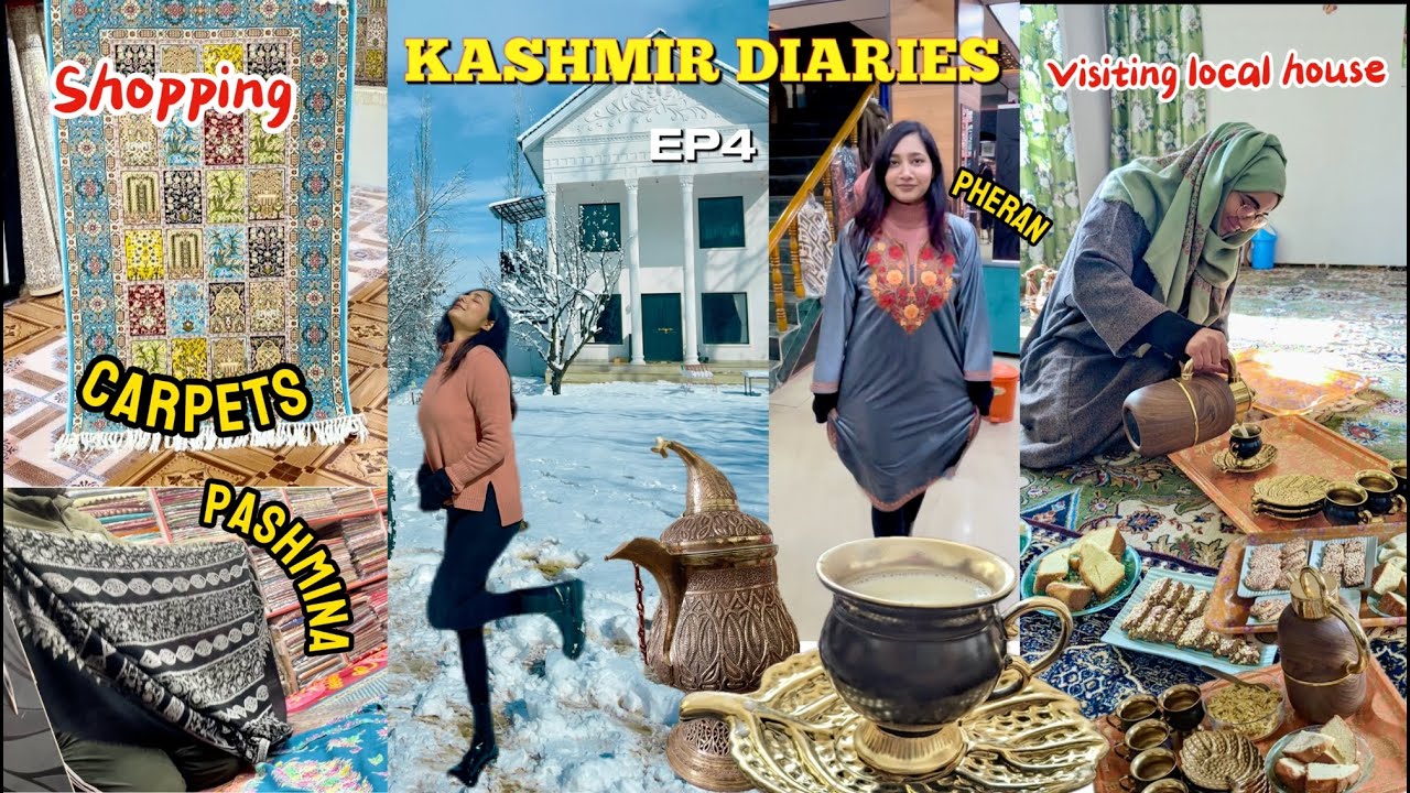 Shopping in Kashmir & Visiting Local Kashmiri House |  Authentic Carpets & Pashmina Prices 2024