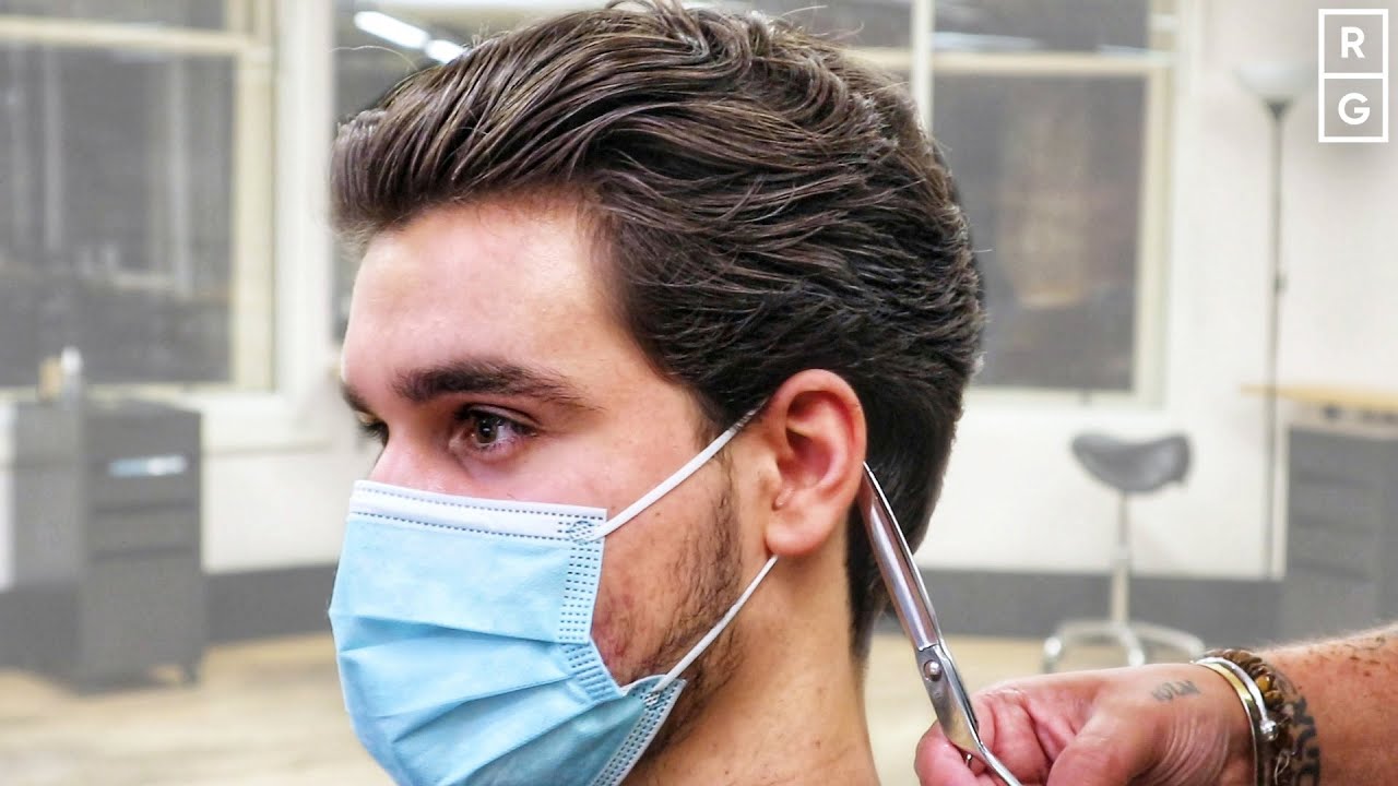Medium Length Scissor Cut Haircut - Long on Top Short On Sides