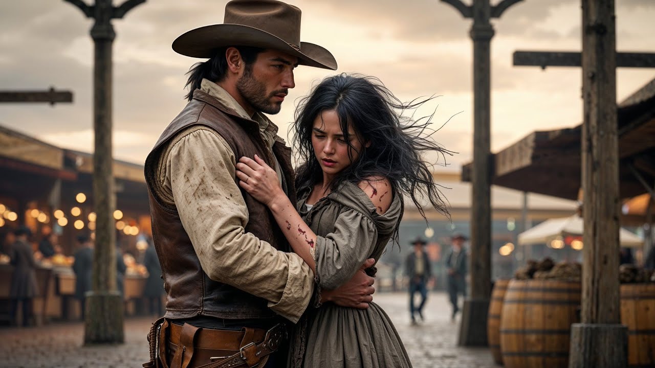 She Was Shivering In Torn Clothes At The Market, The Cowboy Wrapped Her In His Coat